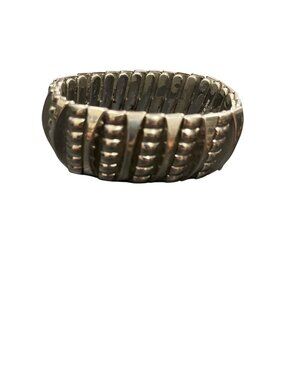 Vintage 1950's60's Japanese wms silver tone expansion stretch bracelet SKU 10615